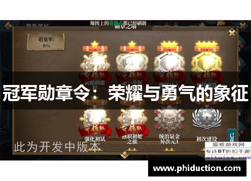 冠军勋章令：荣耀与勇气的象征